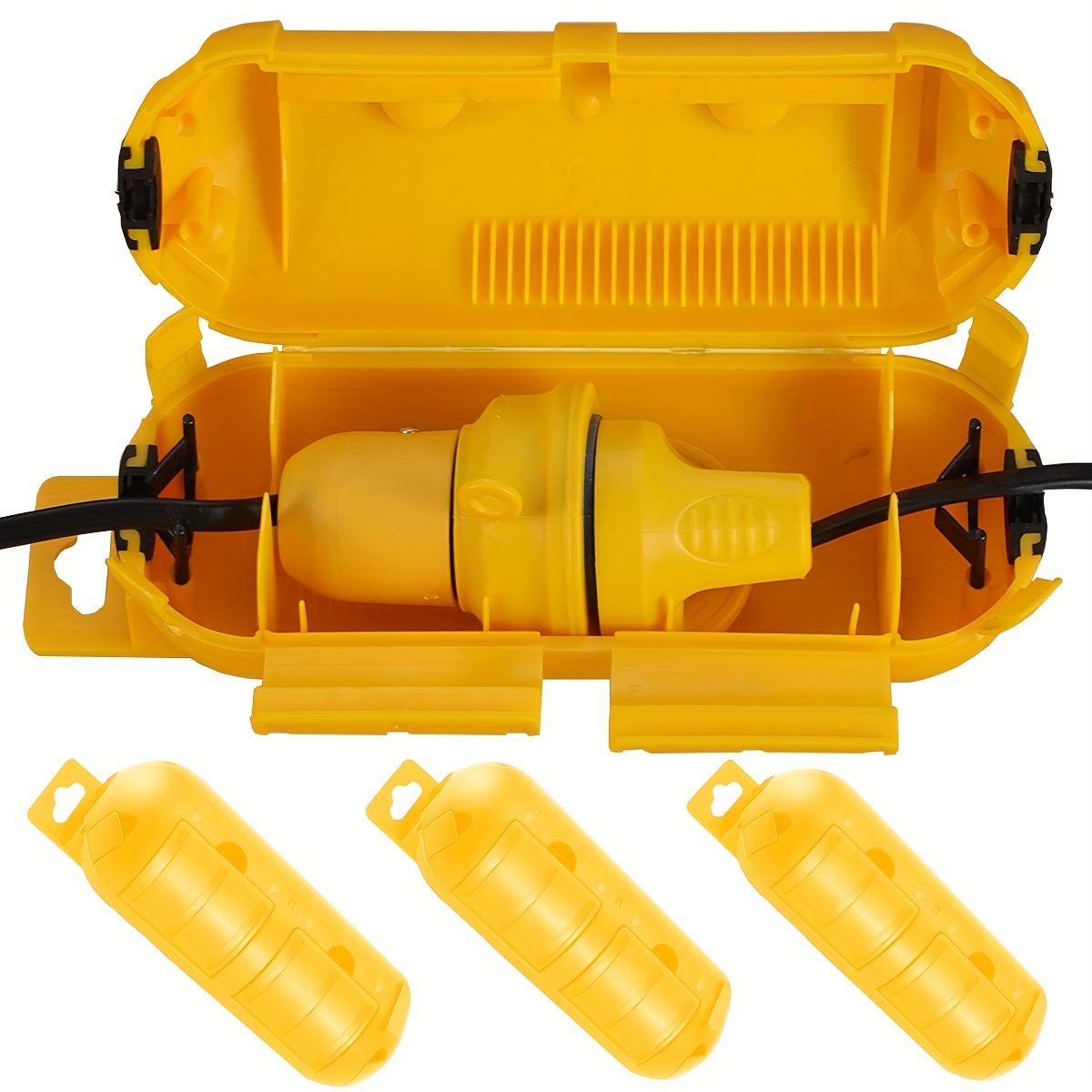 Extension Cord Outdoor - Capa de Segurança Amarela para Extensão