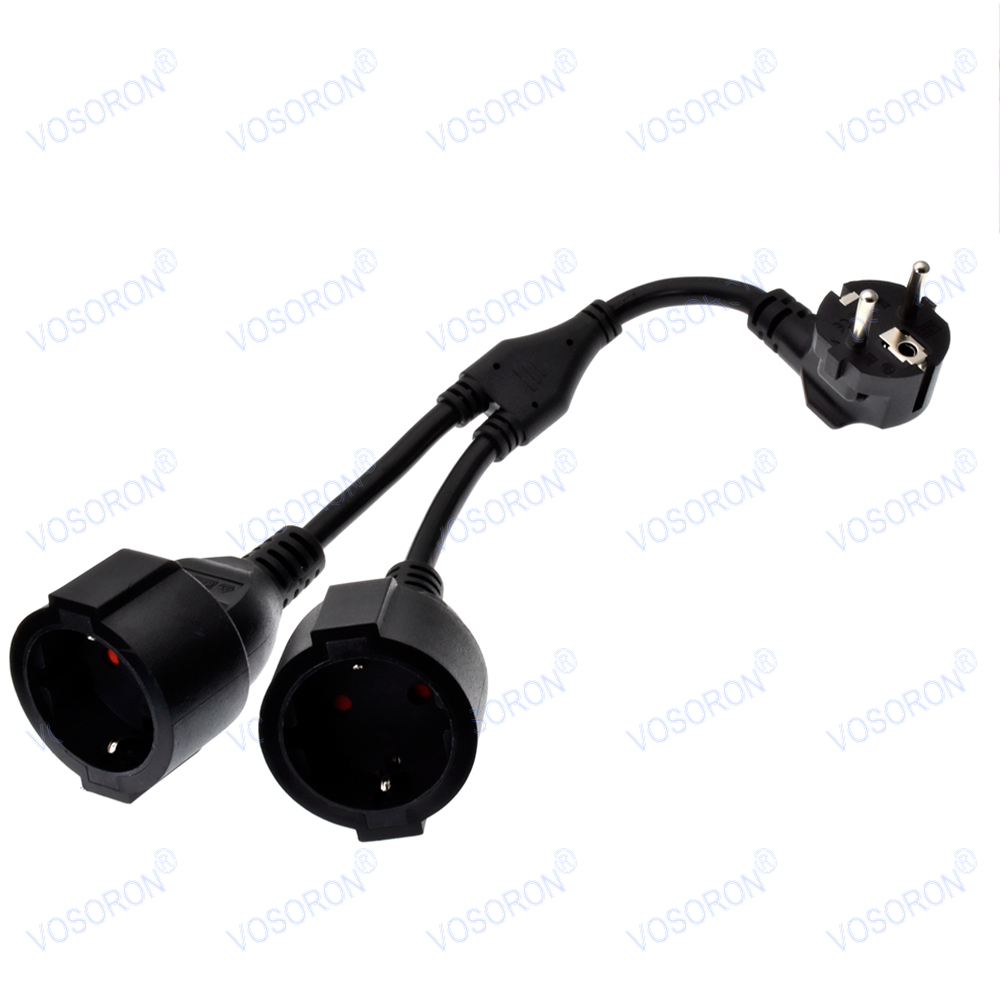 Outdoor Power Extension Cord - ​ Cabo de extensão europeu da