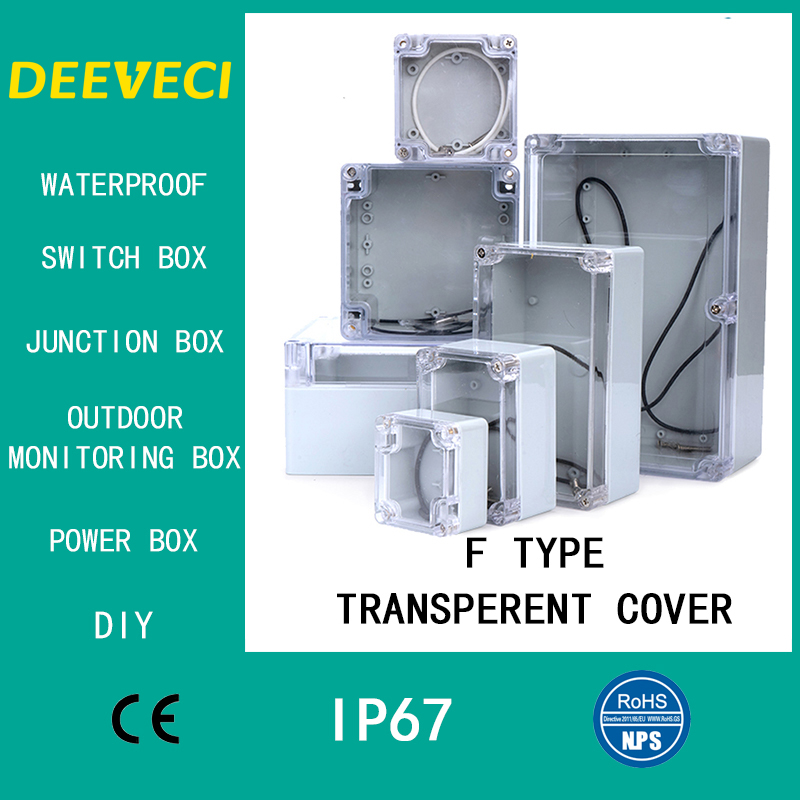 Outdoor Power Distribution Box - Transparente à prova dwaterproof água ao
