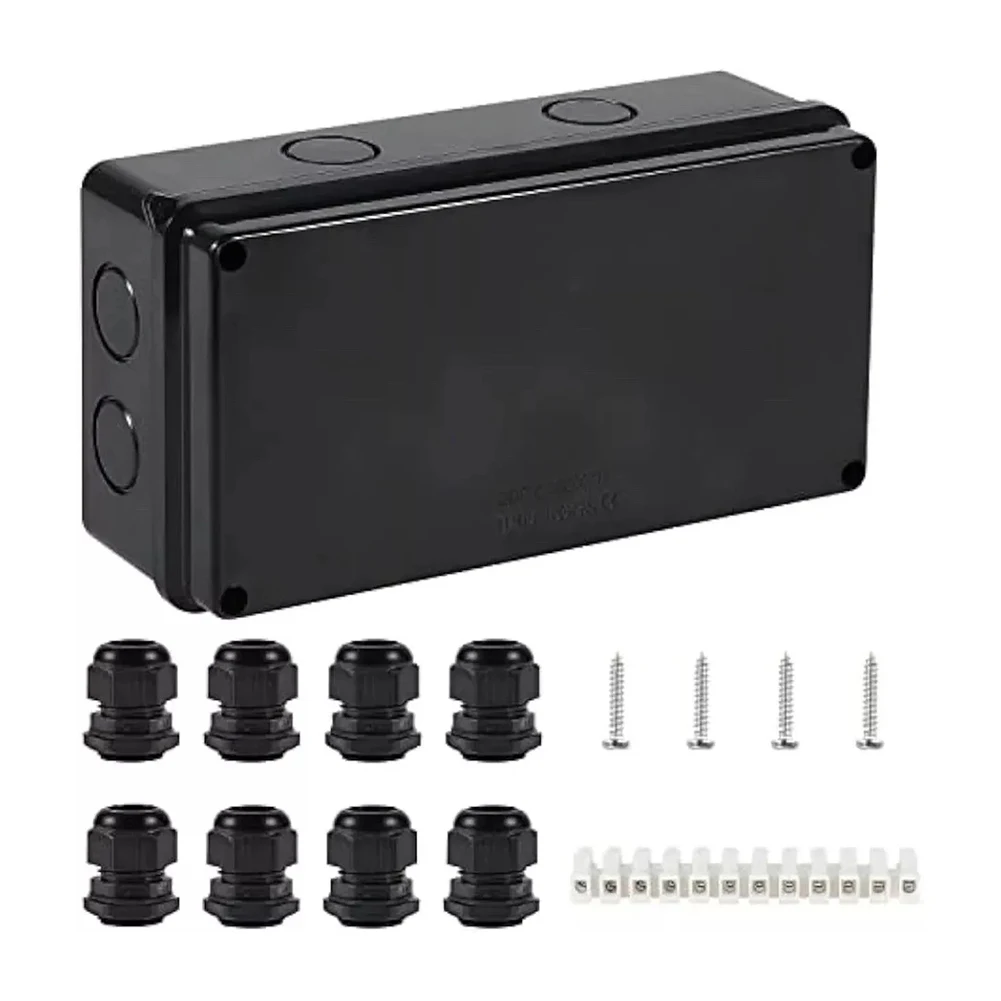 Outdoor Power Distribution Box - Caixa de junção impermeável IP65, design
