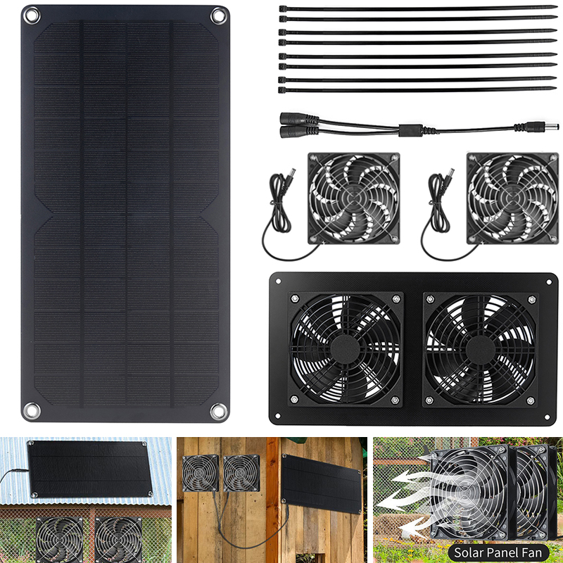 Outdoor Power Distribution Panel - Painel Solar Exhaust Fan, Extrator de