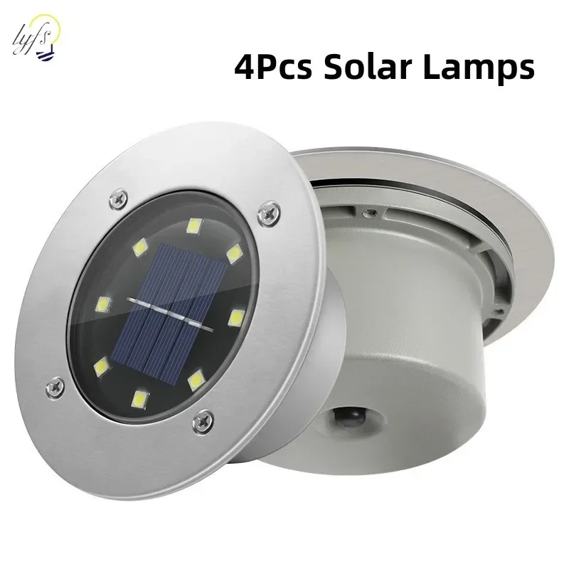 Outdoor Power Distribution Panel - 4 pçs led solar luzes do