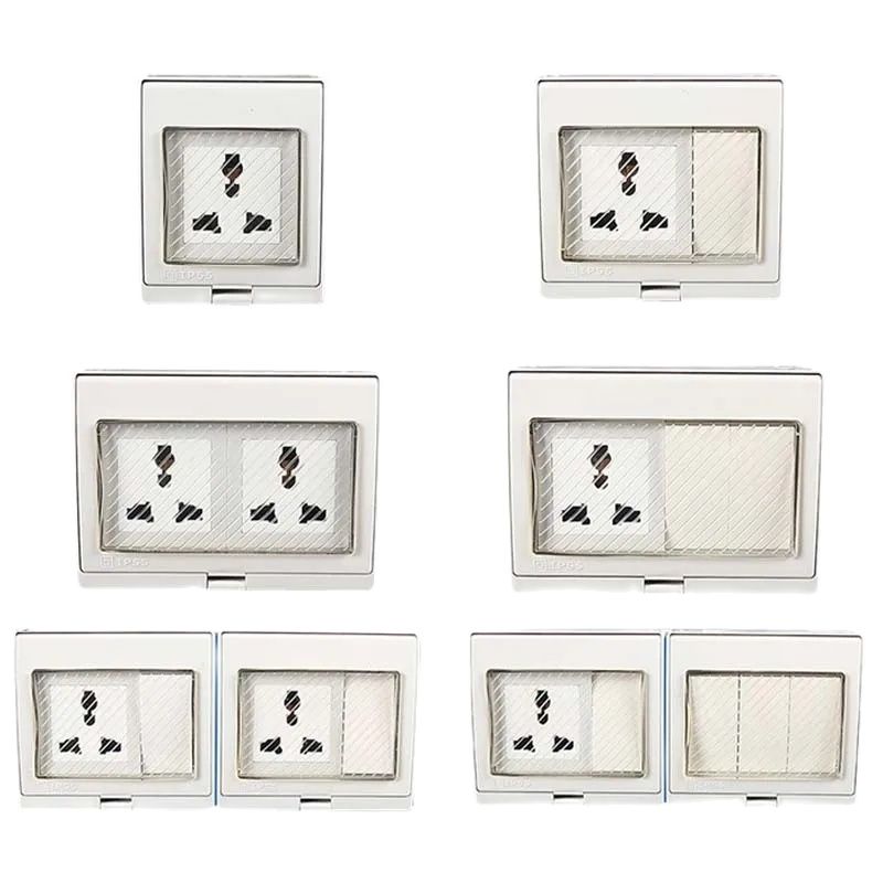 Outdoor Power Extension Cord - Tomada de parede universal à prova