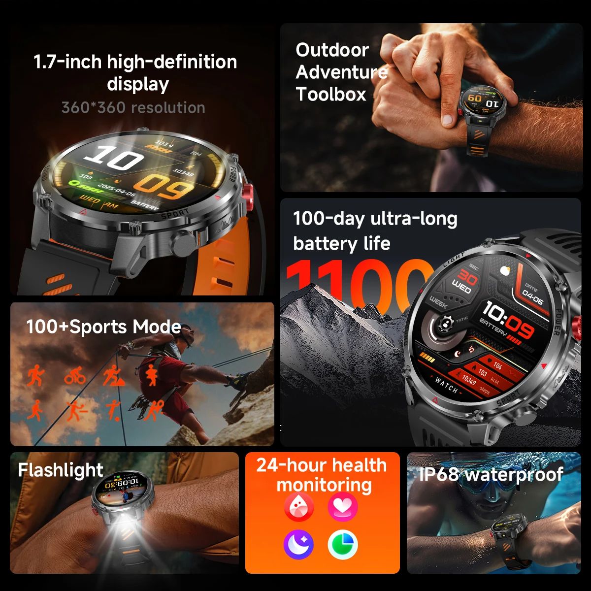 Novo Relógio Inteligente T-Rex - Outdoor Power Monitor avaliação e preço