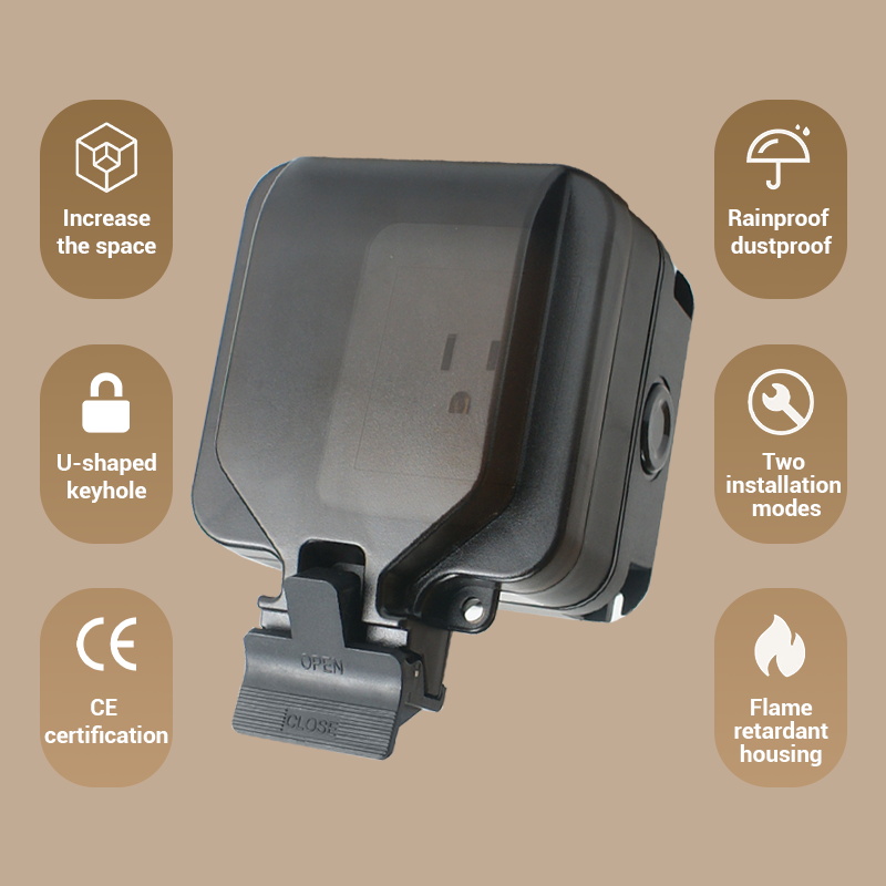 Avoir IP66 parede soquete impe - Outdoor Power Outlet Waterproof avaliação e preço